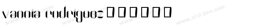 vannia rodriguez字体转换